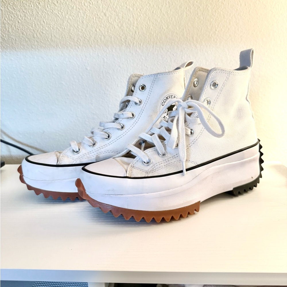 Converse Chuck Taylor Run Star White and Black High-Top Sneakers